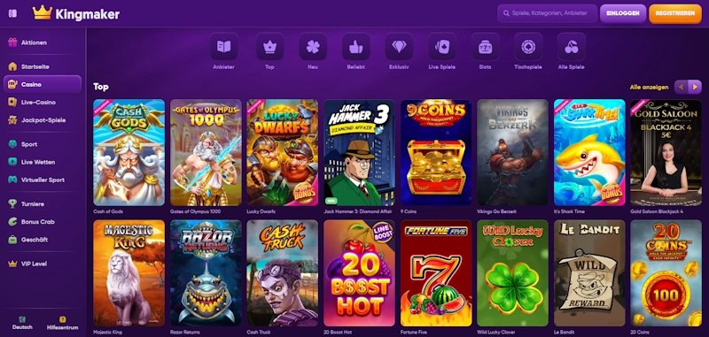 En savoir plus sur kingmaker casino online